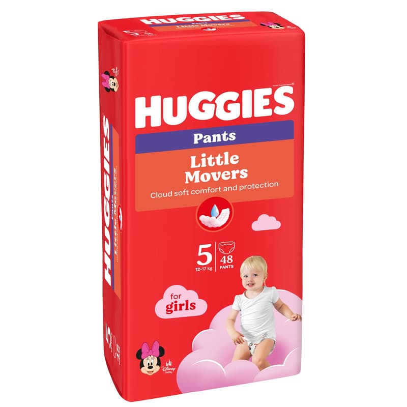 Huggies Pants Mega Diapers Size 5 Girls (12-17 kg)