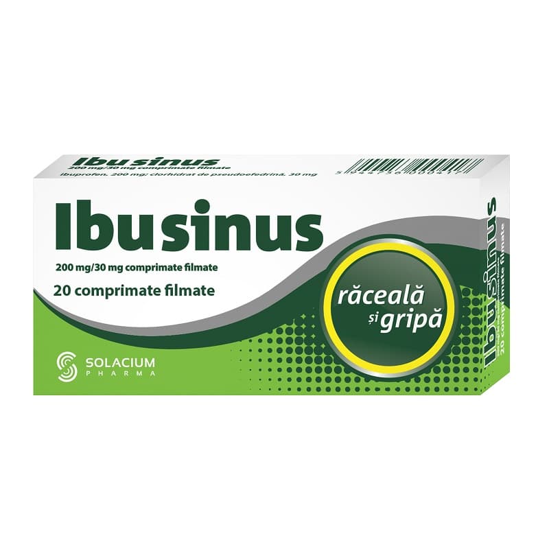 IBUSINUS RACEALA SI GRIPA 20 COMPRIMATE FILMATE