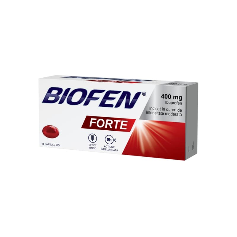 BIOFARM BIOFEN FORTE 16 CAPSULES SOFT 400MG