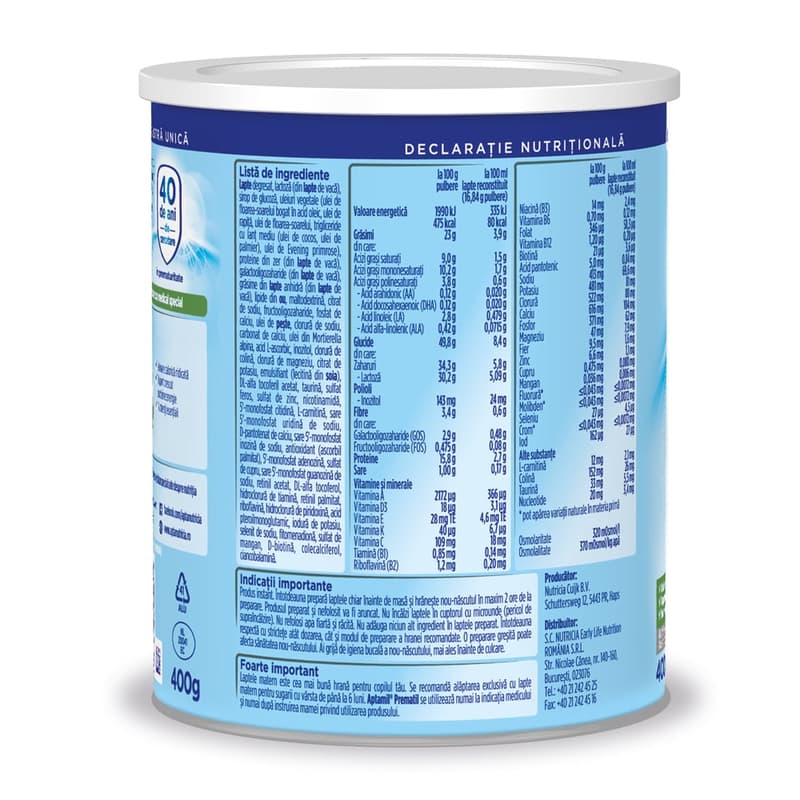 APTAMIL PREMATIL LAPTE PRAF 400G