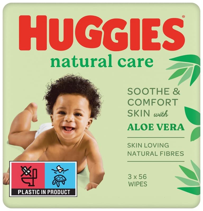 Huggies Natural Care Triple Wipes (3x56 pcs)