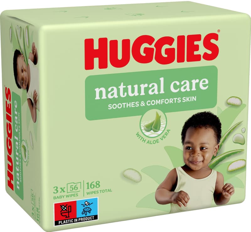 Huggies Natural Care Triple Wipes (3x56 pcs)
