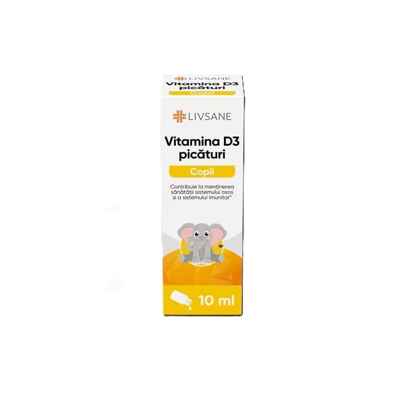 LIVSANE VITAMINA D PICATURI ORALE 10ML