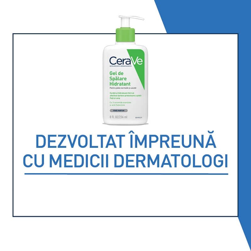 CERAVE GEL DE SPALARE HIDRATANT PIELE NORMALA SI USCATA 236ML