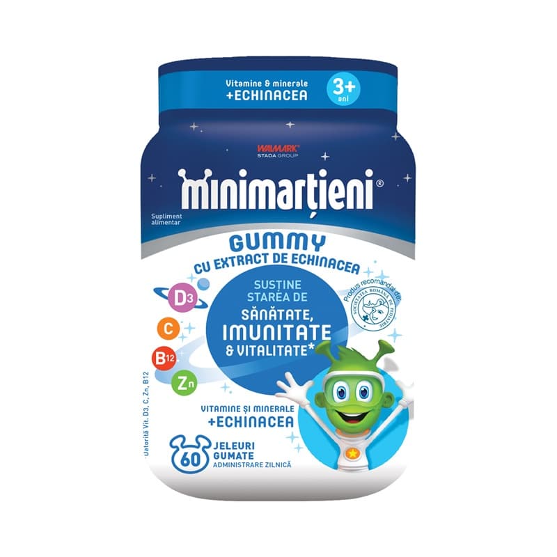 MINIMARTIENI GUMMY CU ECHINACEA 60 BUCATI