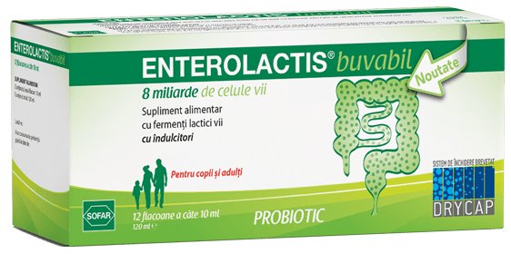 ENTEROLACTIS BUVABIL 12FLACOANE X 10ML
