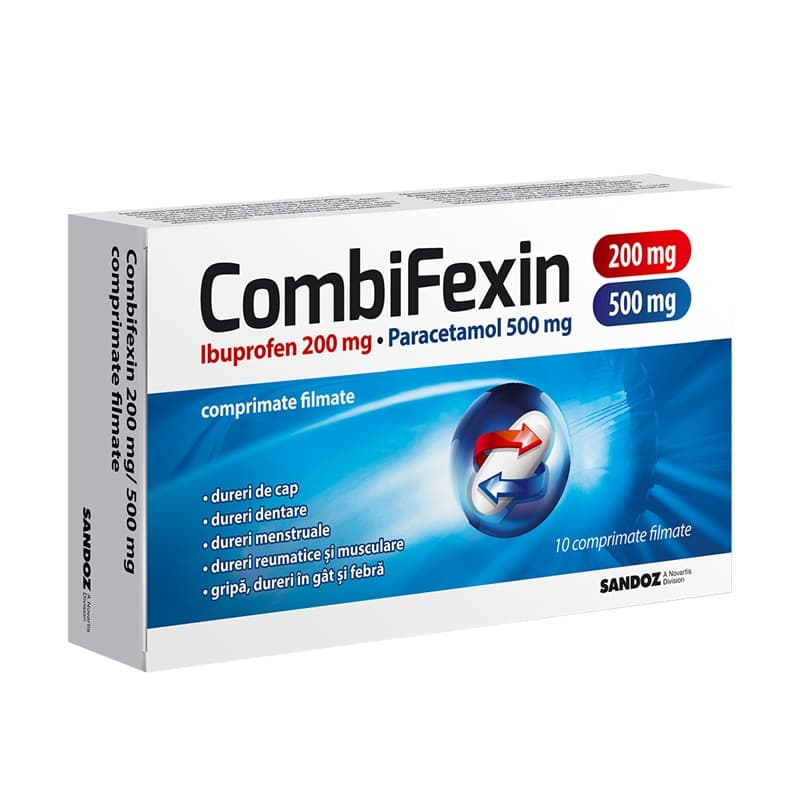 COMBIFEXIN SANDOZ 200/500MG X10 COMPRIMATE FILMATE