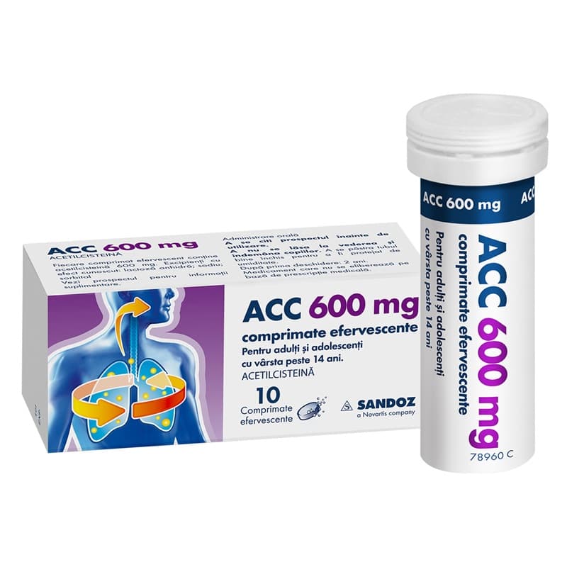 ACC 600MG X 10 COMPRIMATE EFERVESCENTE