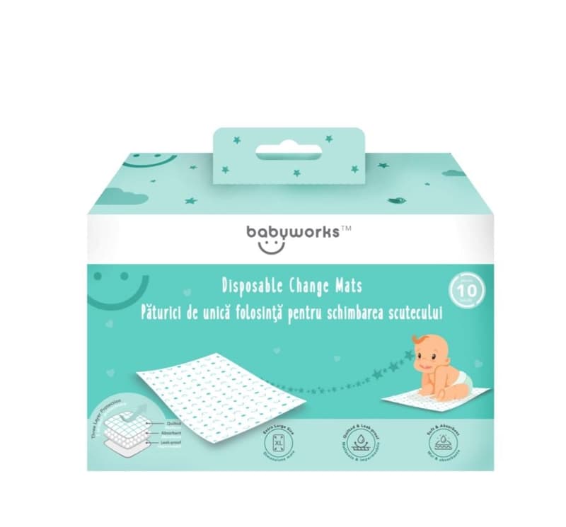 BABY WORKS Disposable Changing Mats