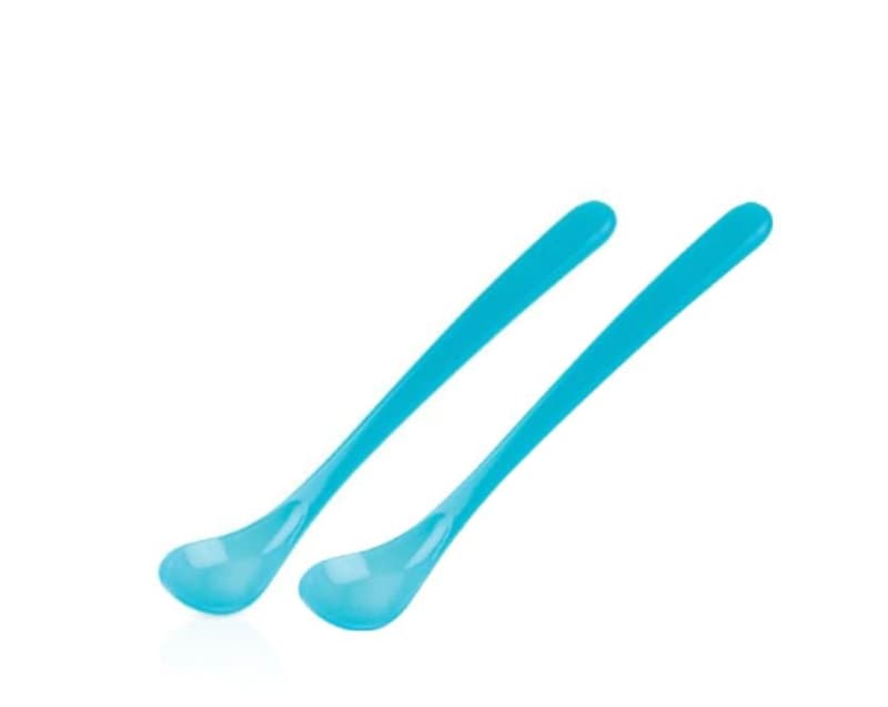 Nuby Set of 2 thermosensitive spoons, 3 months+