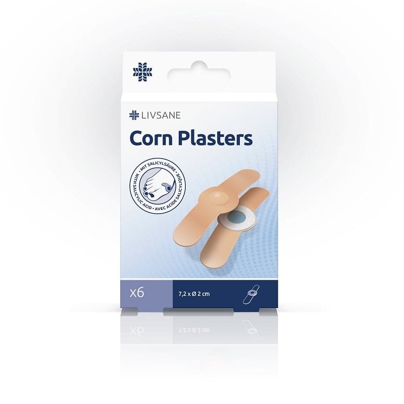 LIVSANE PLASTERS FOR CORNS 6 PIECES
