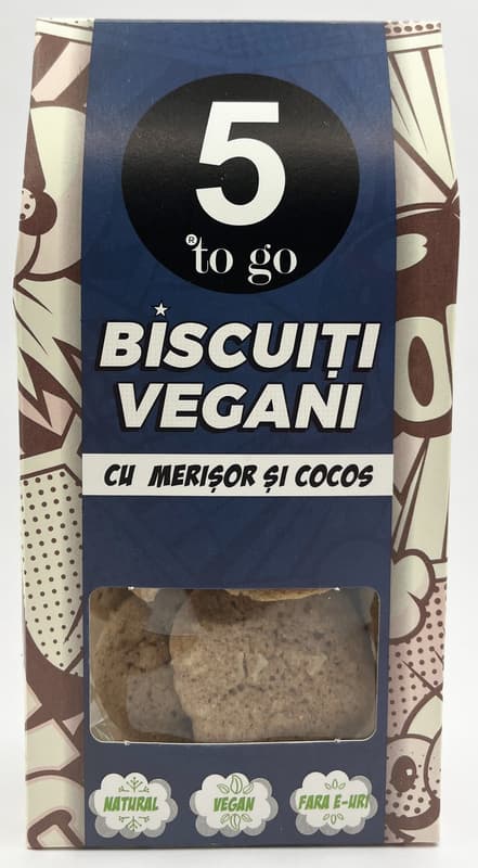 5 to go Vegan Biscuits with Cranberry and Coconut