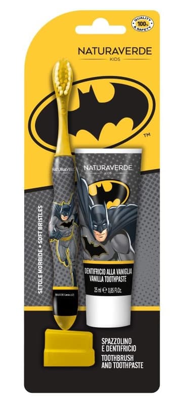NATURAVERDE Batman Toothpaste and Toothbrush Set