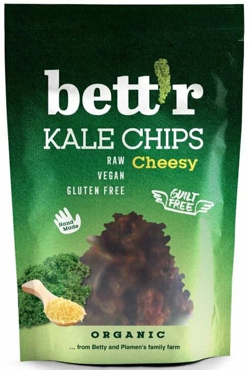 Bettr ECO Chips din kale cu aroma de branza raw fara gluten