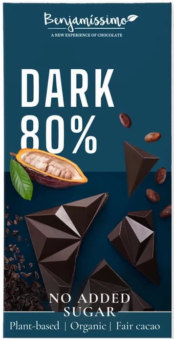 Benjamissimo ECO Dark Chocolate 80% gluten free