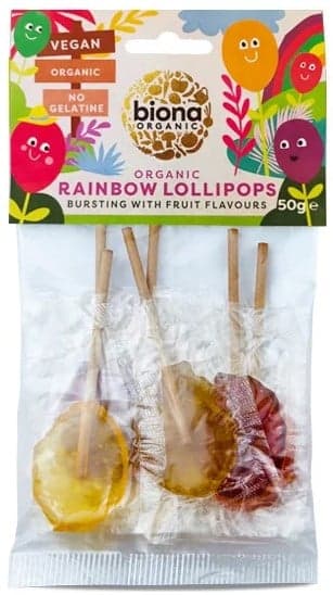 Biona ECO Acadele Rainbow fara zahar 6 buc