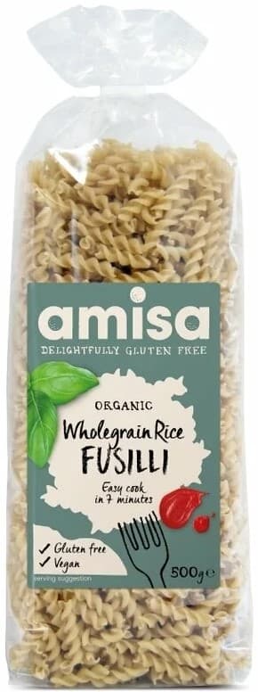 Amisa ECO Fusilli din orez integral fara gluten