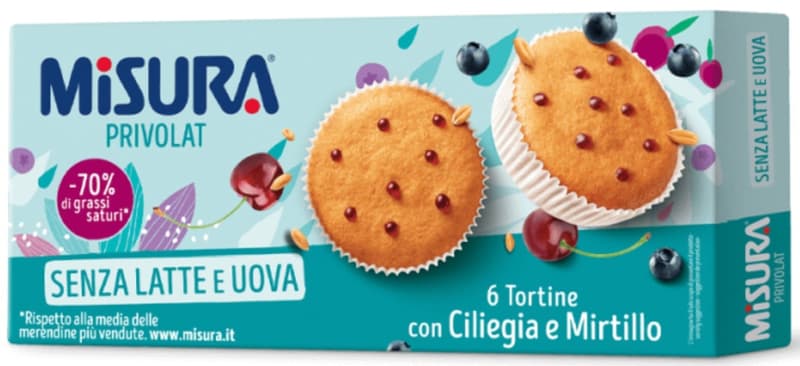 Misura Cherry and Blueberry Muffins without Lactose