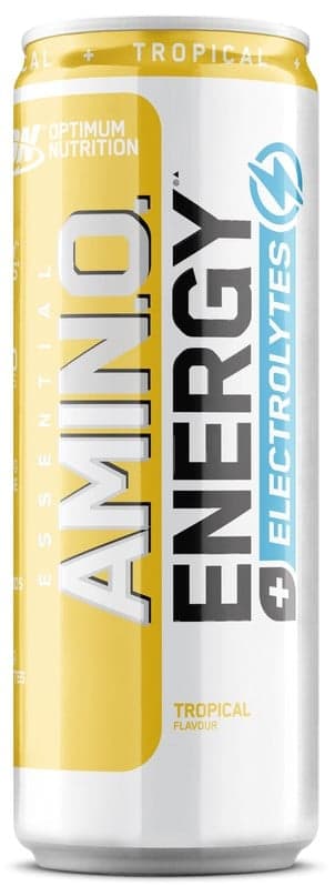 Optimum Nutrition Bautura preworkout Amino Energy drink Tropical fara zahar 0 calorii