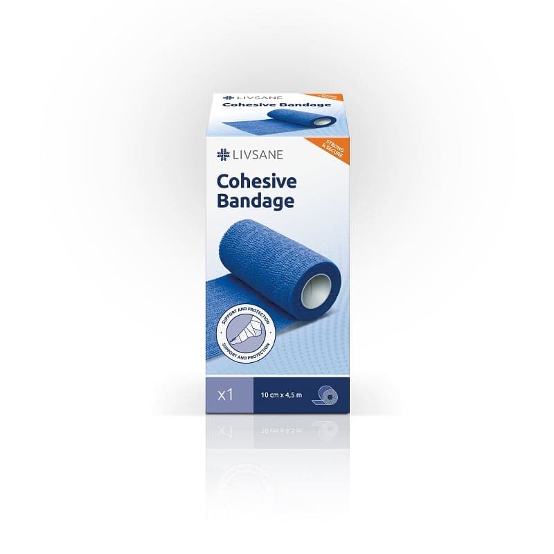 LIVSANE COHESIVE BANDAGE 10CM X 4.5M 1 PIECE