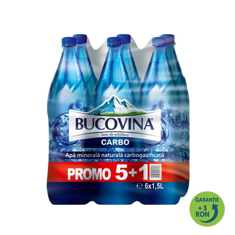 Bucovina Apa minerala carbogazificata bax 5+1
