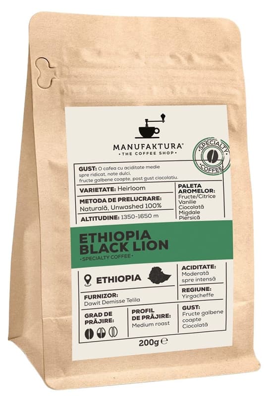 Manufaktura Cafea boabe Etiopia Black Lion