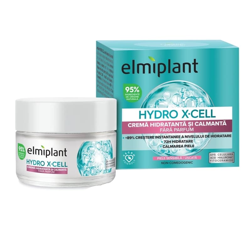 Elmiplant HYDRO X-CELL Fragrance-Free Moisturizing and Soothing Cream