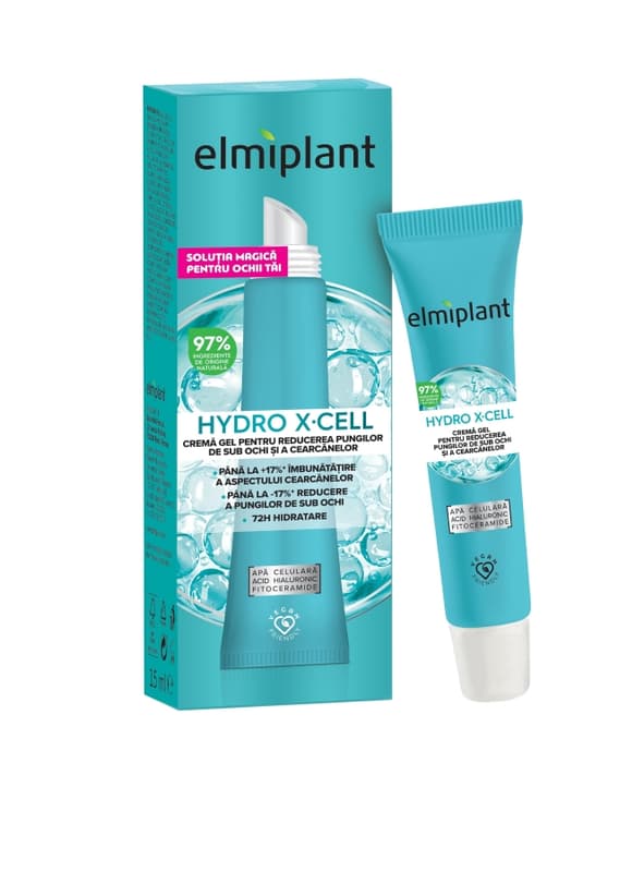Elmiplant HYDRO X-CELL crema gel pentru reducerea pungilor de sub ochi si a cearcanelor