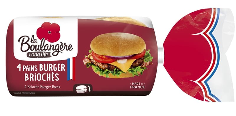La Boulangere Burger Buns 4 pieces