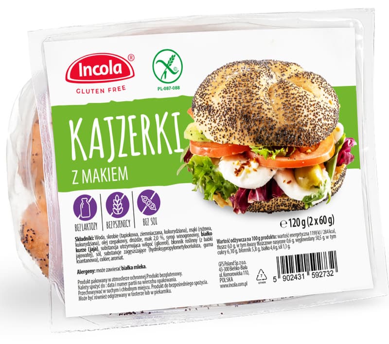 Incola Chifla kaiser fara gluten