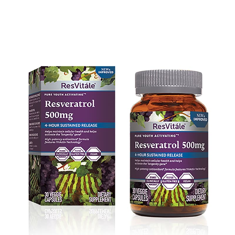 GNC RESVERATROL 500MG X 30 CAPSULES
