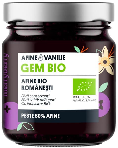 MerryBerry ECO Gem afine si vanilie fara zahar