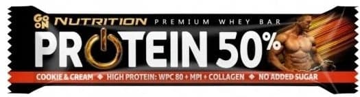Go On Nutrition Baton proteic 50% biscuiti si frisca