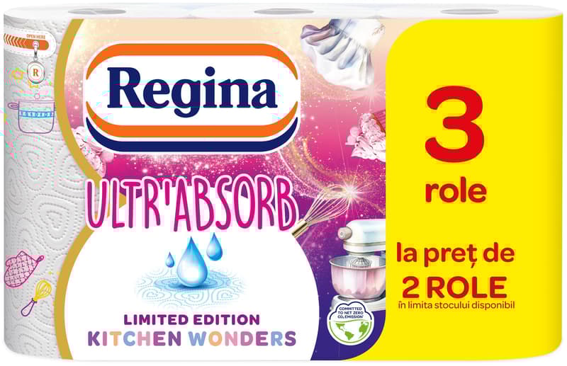 Regina Ultr'Absorb Towel, 2+1 rolls, 3 layers