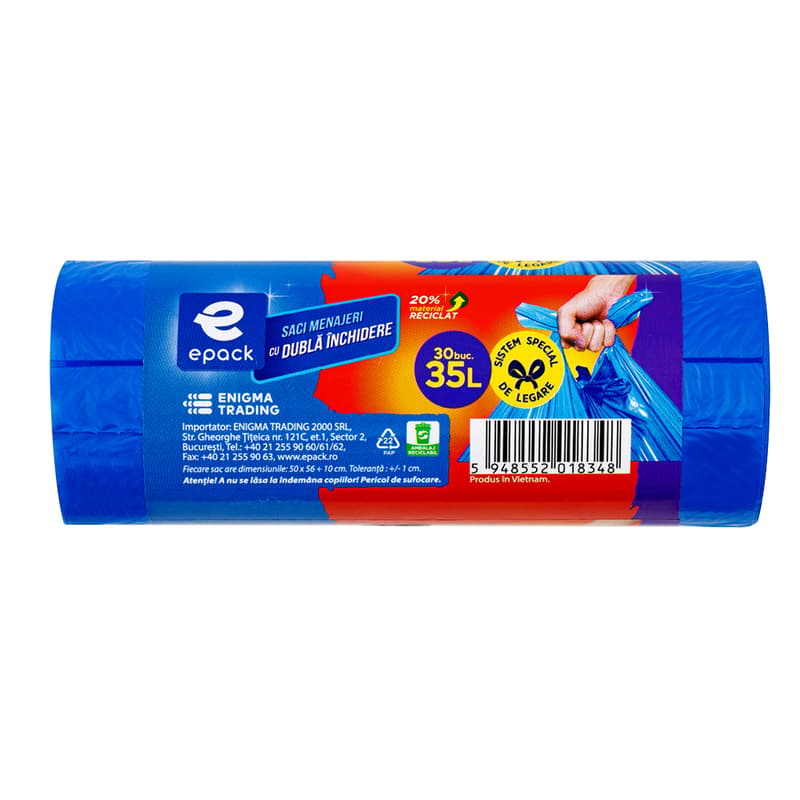 Epack Saci menajeri cu dubla inchidere, 35l