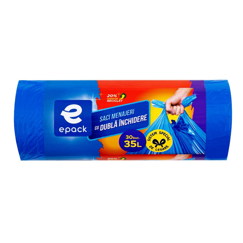 Epack Saci menajeri cu dubla inchidere, 35l