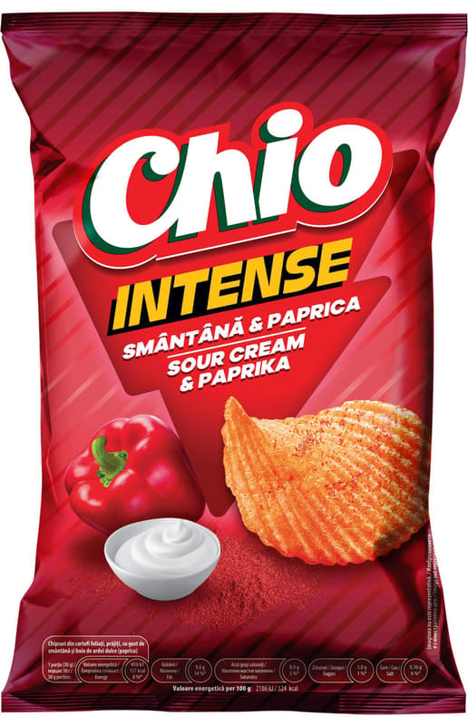 Chio Chips Intense Smantana si paprica