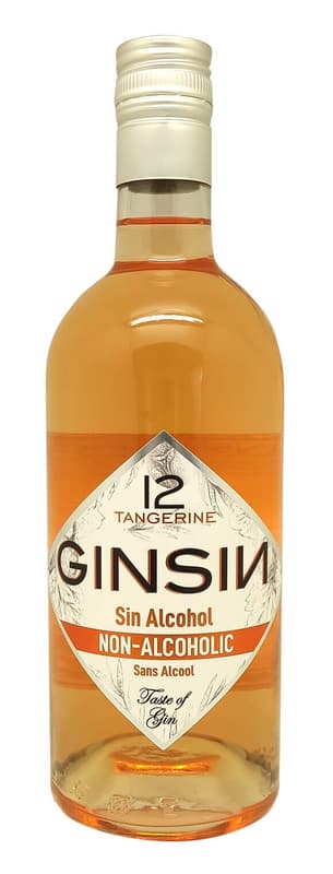 Ginsin Premium Tangerine Gin fara alcool