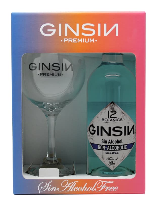 Ginsin Premium Botanics Gin fara alcool Giftpack