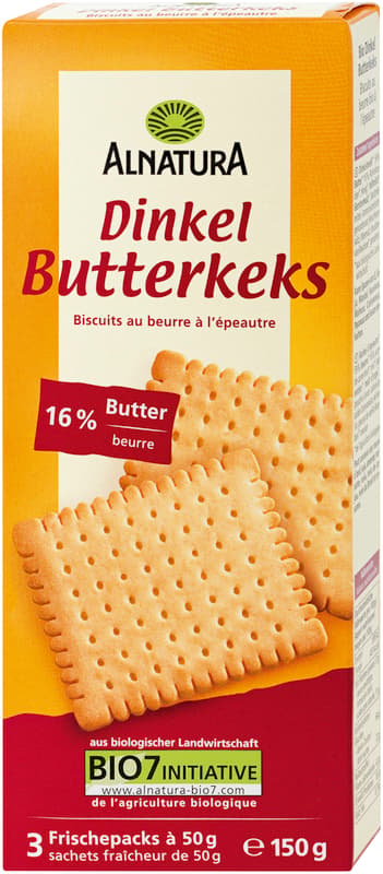 Alnatura ECO Spelt Crunchy Butter Biscuits