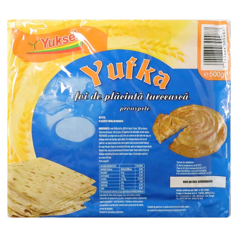 Yuksel Turkish Yufka Filo Pastry