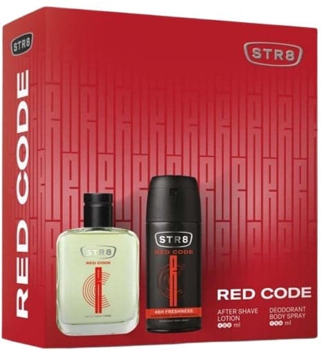 STR8 RED CODE Set cadou: Lotiune dupa barbierit + Deodorant spray pentru corp