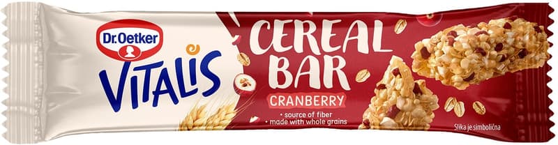 Dr.Oetker Vitalis Baton cereale cu merisoare