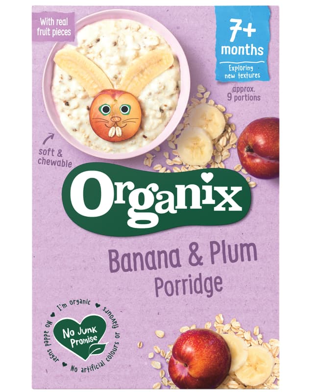 Organix ECO Banana and Prune Cereal, 7 months+