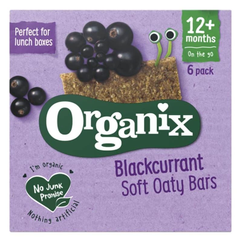 Organix ECO Baton din ovaz integral cu mere si coacaze negre, 12 luni+