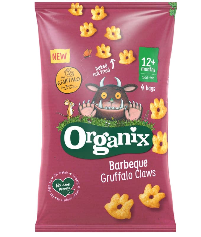 Organix Gruffalo ECO Figurine din porumb cu barbecue, 4x15g, 12+