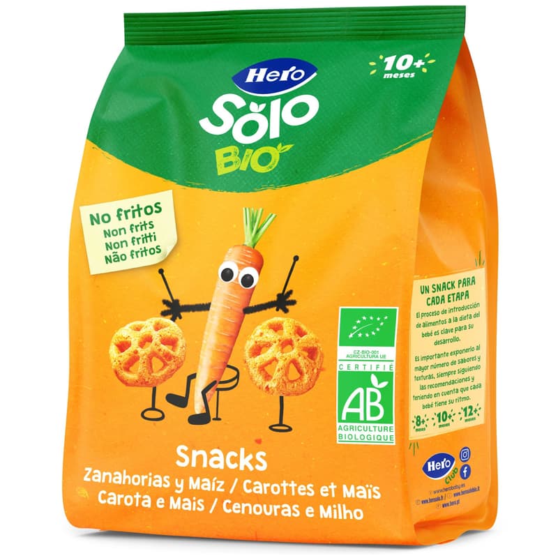 Hero Solo ECO Snack morcov si porumb, +10