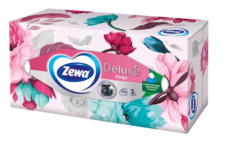 Zewa Servetele faciale Deluxe Design, 3 straturi