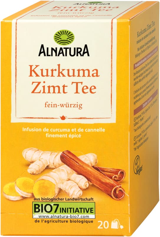 Alnatura ECO Ceai de curcuma si scortisoara