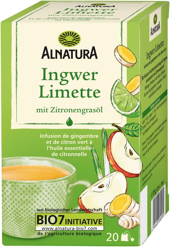 Alnatura ECO Ceai de ghimbir si lime
